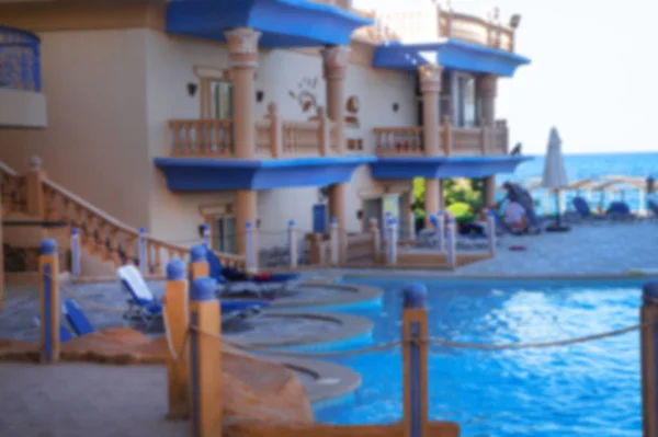 Egyptian Hotel Villa House Swimming Pool Holiday Stock Photo Design — Stock Photo, Image