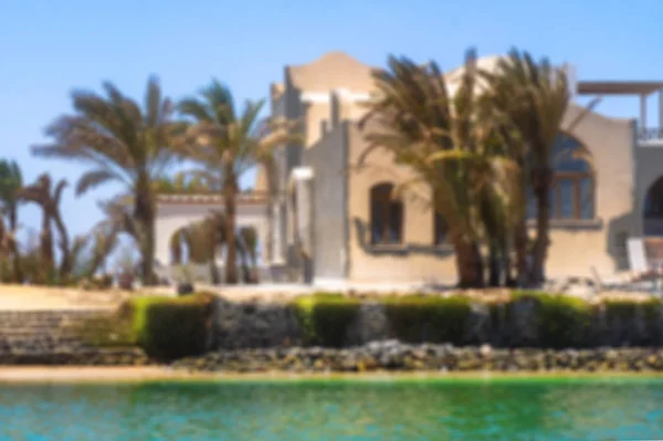 Beautiful View Coastline Houses Hotels Red Sea Tourist Region Egypt — Stock Photo, Image