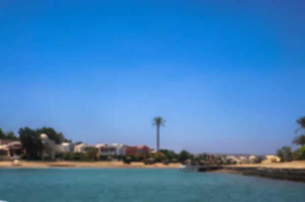 Krásný Výhled Pobřeží Domy Hotely Pobřeží Rudého Moře Turistické Oblasti — Stock fotografie
