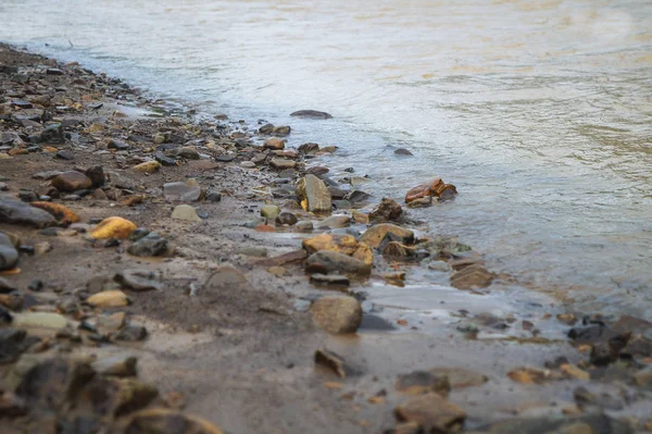 Schöner Gebirgsfluss Bei Trübem Wetter Der Europäischen Chati Welt Die — Stockfoto