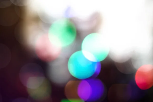 Beautiful Christmas background with garlands and bokeh. New year  multi-colored picture. Abstract photo image for design — ストック写真