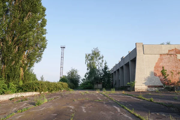 Ruins Abandoned Buildings 1986 Soviet Architecture Chernobyl Danger Infection People — Stock Photo, Image