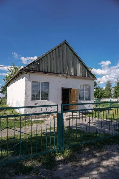 Vieille Maison Ukraine Depuis Union Soviétique Paysages Russes Contexte Stock — Photo