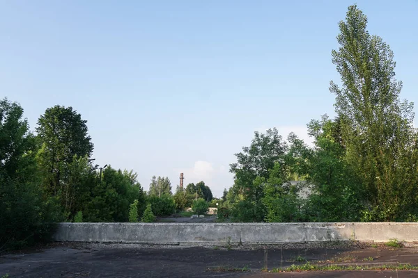Elhagyatott Épületek Romjai 1986 Ban Szovjet Építészet Csernobilban Emberek Vírusfertőzésének — Stock Fotó