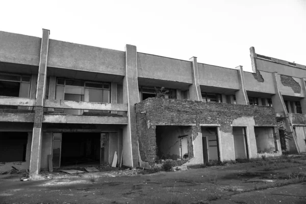 Ruínas Edifícios Abandonados 1986 Arquitetura Soviética Chernobyl Perigo Infecção Pessoas — Fotografia de Stock