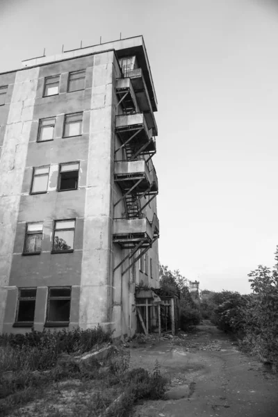 Ruínas Edifícios Abandonados 1986 Arquitetura Soviética Chernobyl Perigo Infecção Pessoas — Fotografia de Stock