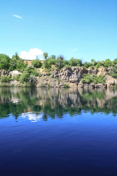 Belle Rivière Dans Les Hautes Terres Été Lac Dans Une — Photo