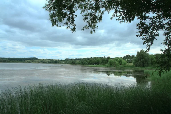 Beautiful River Pretty Area Siberia Landscape Canada Cold Lake Stock — Stock Photo, Image