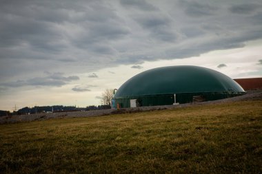 Bio gaz tesisi bir alanda