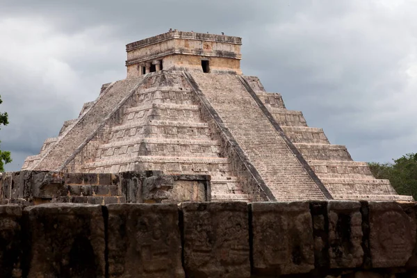 Castillo Chichen Itza Mayan Pyramid Yucatan Mexico — Stock Photo, Image