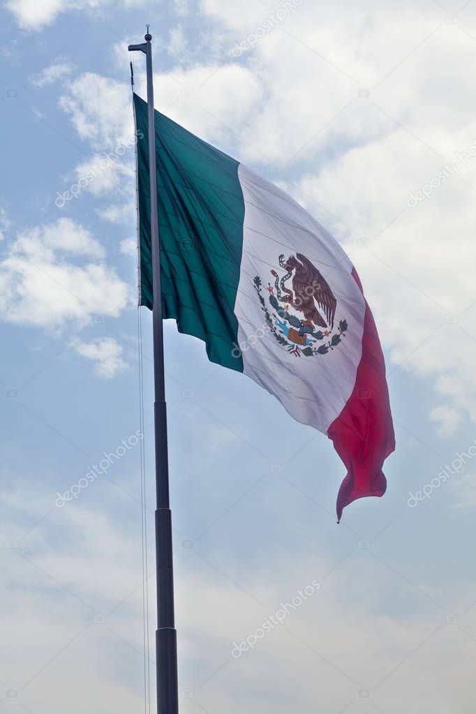 Mexico flag in Mexico City