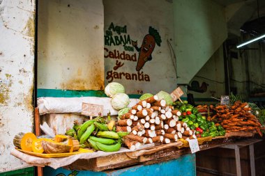 Meyve ve sebze eski şehir, Havana'da, Vieja (Küba standı)