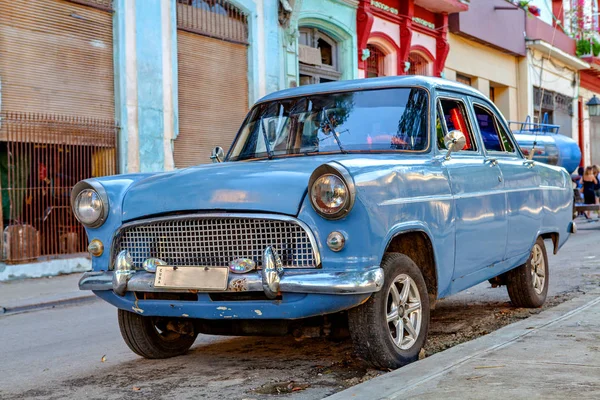 Havana Kuba Prosince 2016 Staré Americké Veterány Ulicích Staré Havana — Stock fotografie