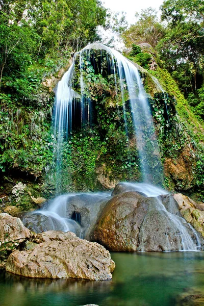 Beautiful Waterfall Soroa Vinales Pinar Del Rio Cuba — Stock Photo, Image