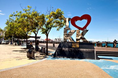 Kinabalu, Malezya - 20 Kasım 2017: Ünlü dönüm noktası 