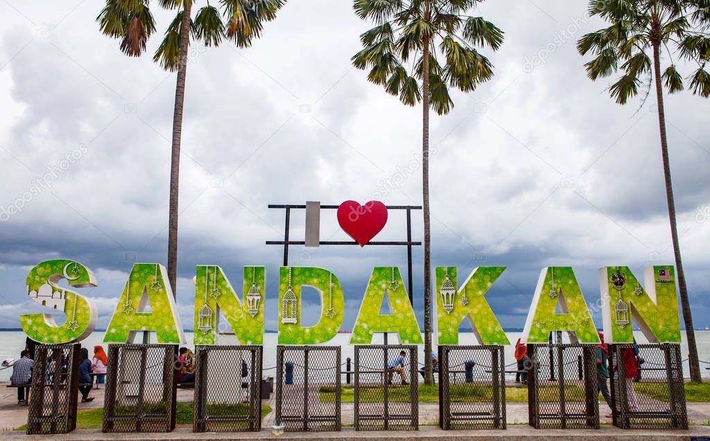 Love Sandakan Sign, Sabah, Borneo, Malaysia