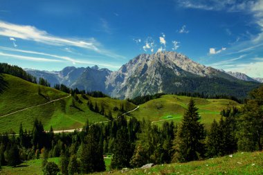 Alpler'de Alpler wiidyllic manzara pastoral manzara