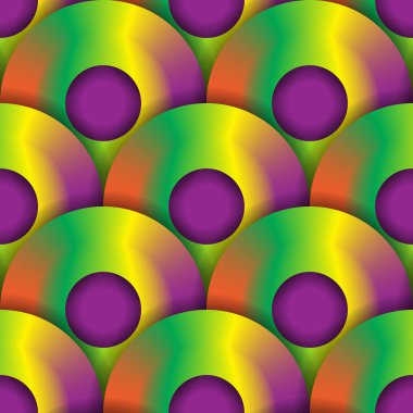 Canlı degrade renkli diskleri seamless modeli.