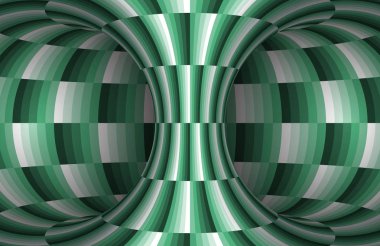Damalı hyperboloid arka plan hareketli. Vektör göz yanılsaması çizim.