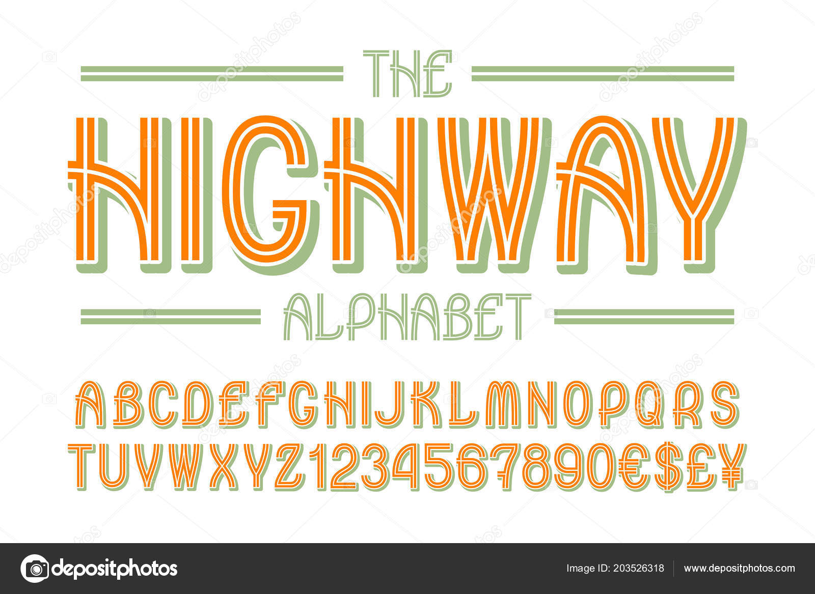 数字和货币符号的公路字母表图库矢量图©vectordivider 203526318