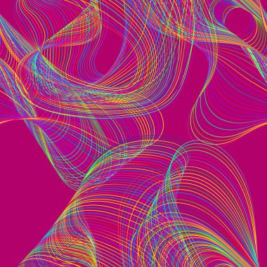 Renkli kaotik satırlarının kentsel seamless modeli.