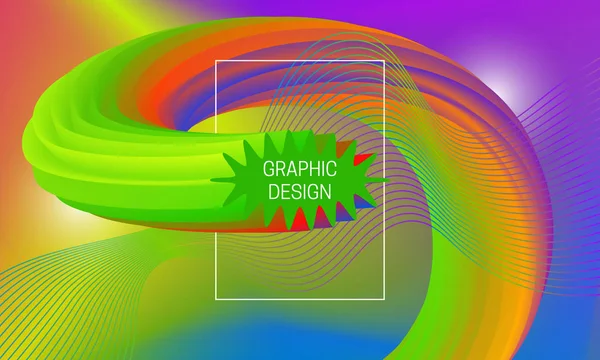 Diseño Fondo Abstracto Con Formas Flujo Líquido Elemento Guilloche Gradiente — Archivo Imágenes Vectoriales