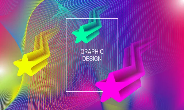 Abstracte Achtergrond Van Levendige Design Met Zwevende Doorschijnend Vormen Kleurrijke — Stockvector