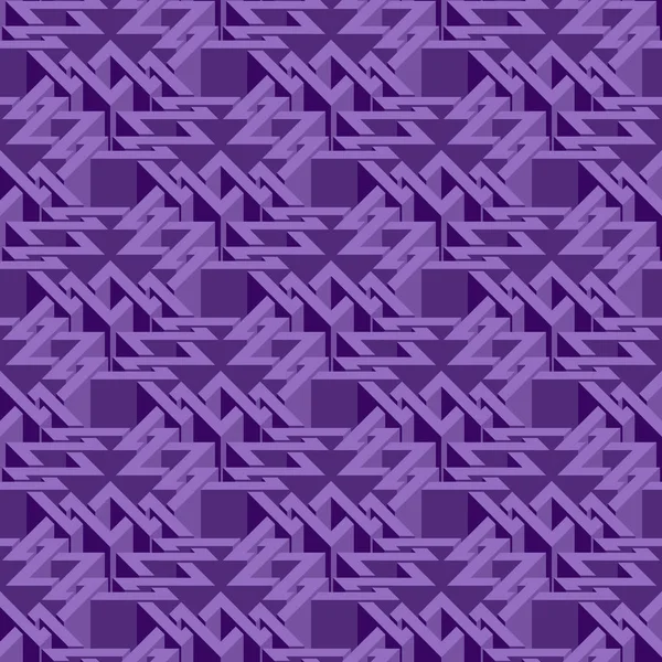 Izometrický Bezproblémový Vzorec Abstraktní Iluzorní Nekonečná Ozdobná Textura Módní Geometrické — Stockový vektor