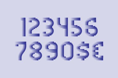 Mavi damla desen sayıda para birimi işaretleri ile sıçramak.