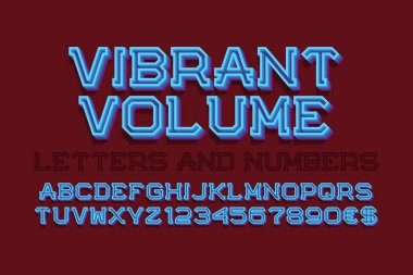 Canlı ses harf ve rakam Döviz Alım işaretleri. Kentsel 3d yazı tipi. İzole İngilizce alfabe.