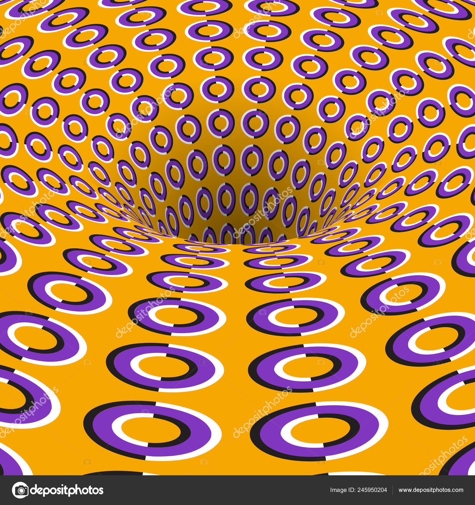 リングを回転させると 穴がパターン化 目の錯覚のベクトルの背景 ストックベクター ©vectordivider 245950204, image size:1600x1700