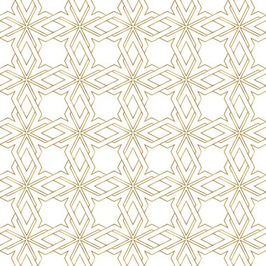 Altın soyut çizgilerin kusursuz deseni