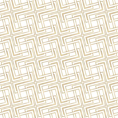 Altın soyut çizgilerin kusursuz deseni