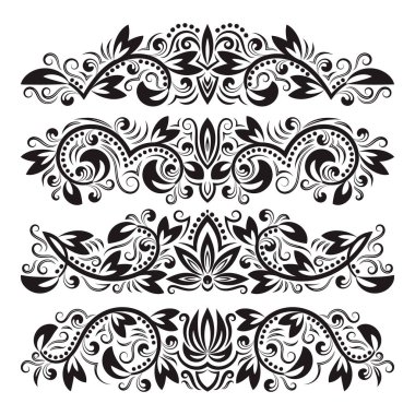 Klasik dekoratif elementler kümesi