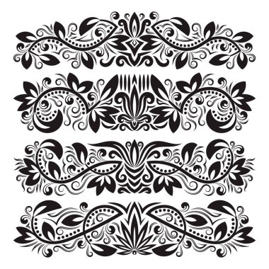 Klasik dekoratif elementler kümesi