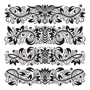 Klasik dekoratif elementler kümesi