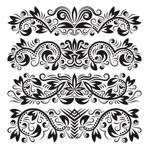 Set Vintage Decorative Elements — Stock Vector