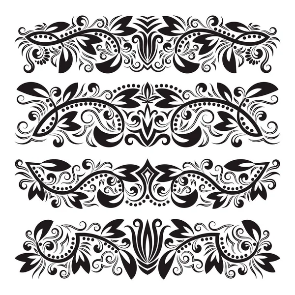 Set Vintage Decorative Elements — Stock Vector