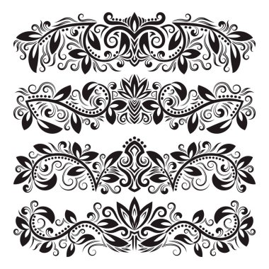 Klasik dekoratif elementler kümesi