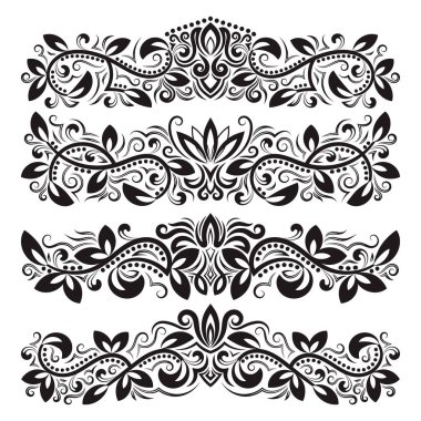 Klasik dekoratif elementler kümesi