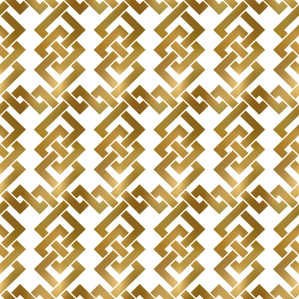 Abstraktní Opakovatelné Pozadí Zlatých Kroucených Pruhů Kousek Zlatého Plexu Pásků — Stockový vektor