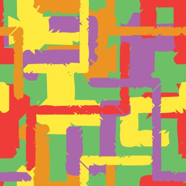 Soyut grunge pürüzsüz fırça darbelerinin düzensiz kaotik deseni. Renkli doku arka planı. Modern duvar kağıdı. Boya efektli, modaya uygun bir iz..