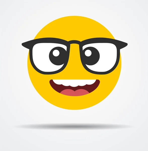 Emoticono Aislado Sorprendido en un diseño plano — Vector de stock