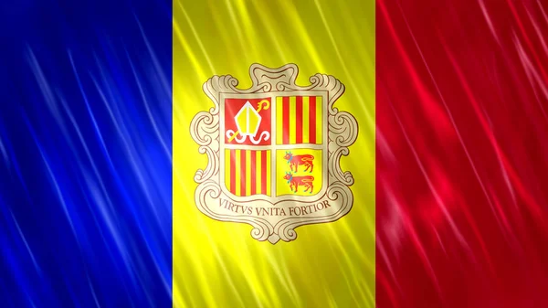 Andorra Flagga För Tryck Tapet Ändamål Storlek 7680 Bredd 4320 — Stockfoto
