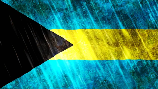 Bahama Szigetek Zászlója Nyomtatás Háttérkép Célokra Méret 7680 Szélesség 4320 — Stock Fotó