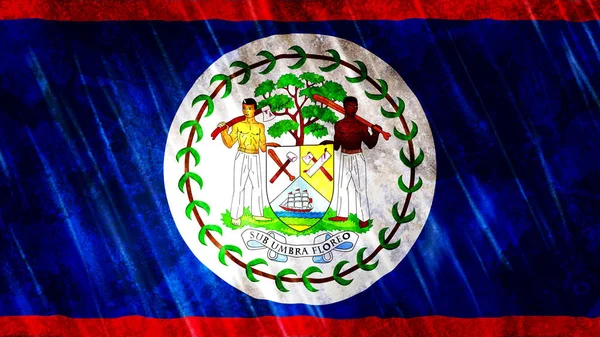Belize Flagge Für Druck Tapete Größe 7680 Breite 4320 Höhe — Stockfoto
