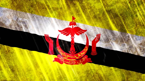 Brunei Flag Print Tapeta Celów Rozmiar 7680 Szerokość 4320 Wysokość — Zdjęcie stockowe