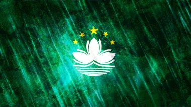 Macau bayrağı baskı, duvar kağıdı amaçları, boyutu: 7680 (Width) x 4320 (yükseklik) piksel, 300 dpi, jpg formatı