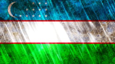 Özbekistan Bayrağı Baskı, Duvar Kağıdı Amaçlı, Boyut : 7680(Genişlik) x 4320(Yükseklik) Piksel, 300 dpi, Jpg Formatı