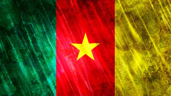 Kamerun Flagga För Tryck Tapet Ändamål Storlek 7680 Bredd 4320 — Stockfoto